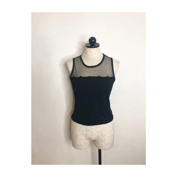 tage 90’s black sheer cutout bodyc - Picture 1 of 1